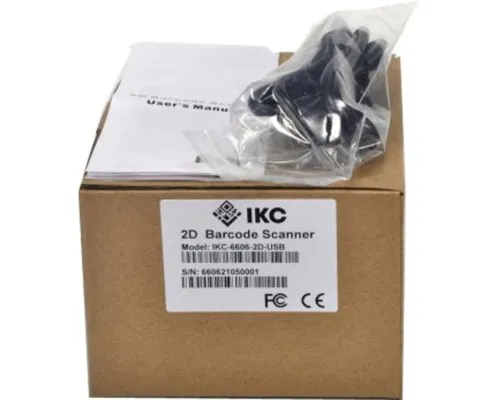 Сканер штрих-коду ІКС Сканер IKC-6606/2D Desk USB, black (ІКС-6606-2D-USB)
