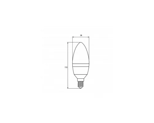 Лампочка EUROELECTRIC LED CL 6W E14 4000K 220V (LED-CL-06144(EE))