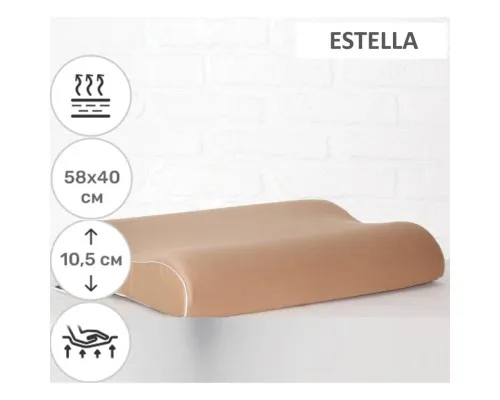 Подушка MirSon ортопедична 6035 Delicate satin Estella Aero 58х40х10.5 (2200003261585)