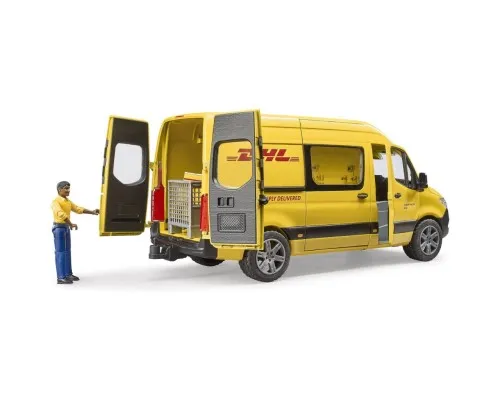 Спецтехника Bruder автомобиль MB Sprinter курьер DHL с фигуркой (02671)