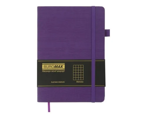 Книга записна Buromax Color Tunes А5 96 аркушів, у клітинку фіолетовий (BM.295100-07)