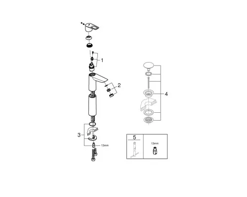 Змішувач Grohe XL-Size BauLoop New (23764001)