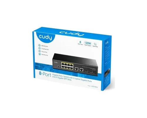 Комутатор мережевий Cudy GS1010PS2(120W)
