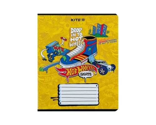 Тетрадь Kite Hot Wheels 18 листов, клетка (HW24-236)