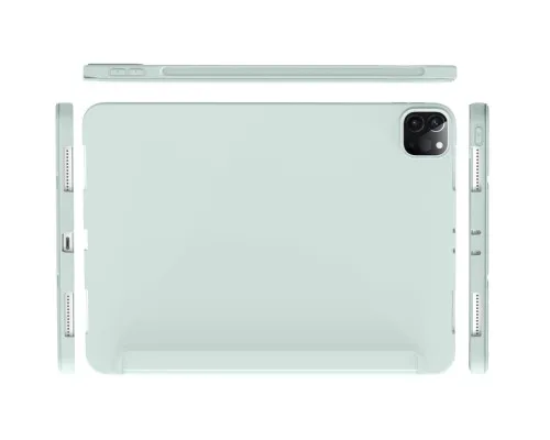 Чохол до планшета BeCover Tri Fold Soft TPU Silicone Apple iPad Pro 12.9 2020/2021/2022 Light Green (711738)