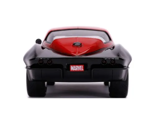 Машина Jada металлическая Марвел Мстители Chevrolet Corvette (1966) + фигурка Черной вдовы 1:24 (253225014)