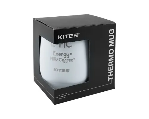 Поїльник-непроливайка Kite Energy Milk Coffee термокружка 360 мл, біла (K22-378-03-2)