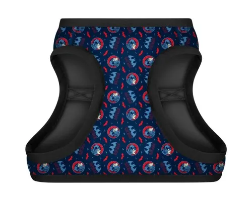 Шлея для собак WAUDOG Clothes з QR паспортом Бетмен червоно-блакитний S1 (1011-4003)