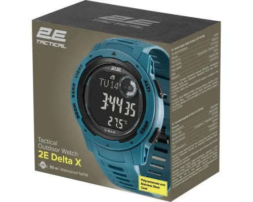 Смарт-годинник 2E Delta X Blue з компасом та крокоміром (2E-TCW10BL)