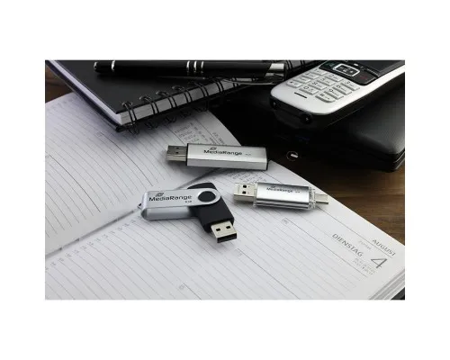 USB флеш накопичувач Mediarange 128GB Silver USB 3.0 / Type-C (MR938)