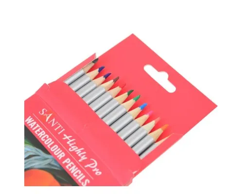 Олівці кольорові Santi Highly Pro 12 шт акварельні (742383)