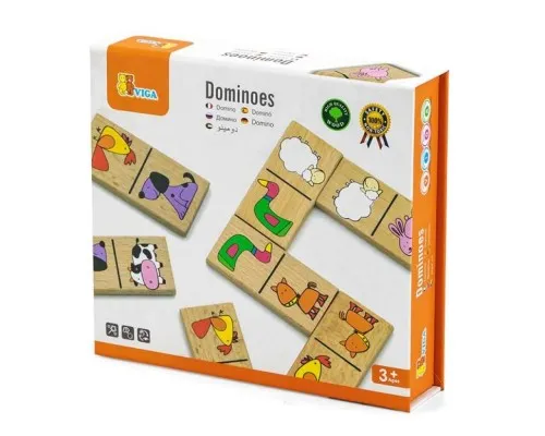 Настольная игра Viga Toys Домино со зверятами (59622)