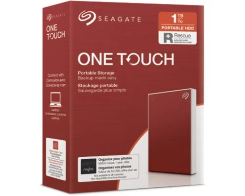 Зовнішній жорсткий диск 2.5 1TB One Touch USB 3.2 Seagate (STKB1000403)
