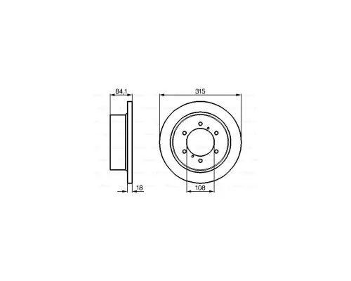 Тормозной диск Bosch 0 986 478 713