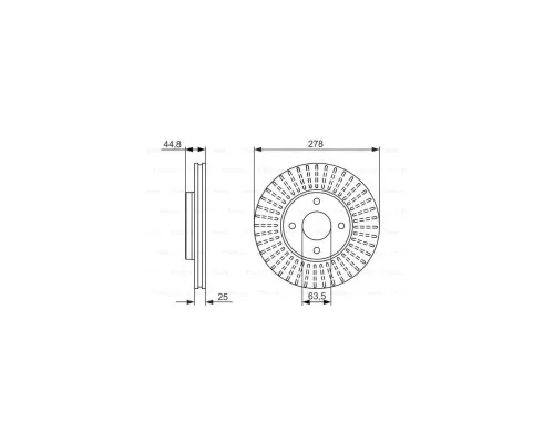 Гальмівний диск Bosch 0 986 479 637
