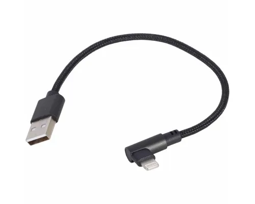 Дата кабель USB 2.0 AM to Lightning 0.2m corner Cablexpert (CC-USB2-AMLML-0.2M)