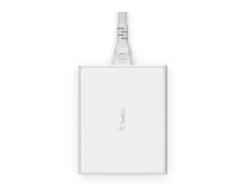 Зарядний пристрій Belkin Home Charger 108W GAN Dual USB-С/USB-A (WCH010VFWH)