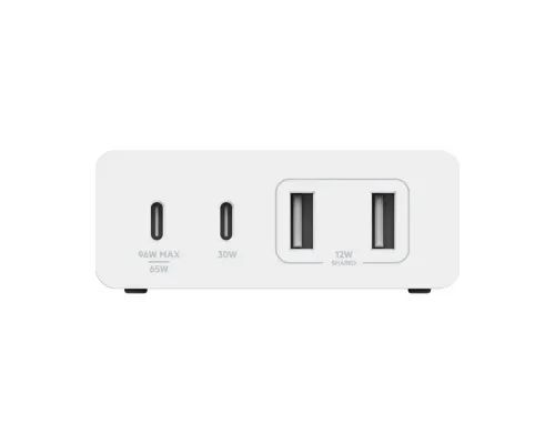 Зарядний пристрій Belkin Home Charger 108W GAN Dual USB-С/USB-A (WCH010VFWH)