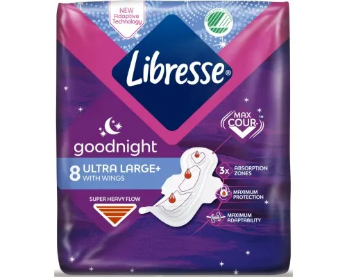 Гигиенические прокладки Libresse Ultra Goodnight Large 8 шт. (7322540960235)