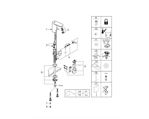 Смеситель Grohe 36366001 (CV030528)