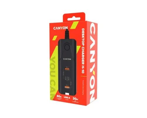 Зарядний пристрій Canyon H-10 Wall charger (CNE-CHA10B)