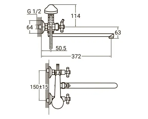 Смеситель AQUATICA PL-5C255C