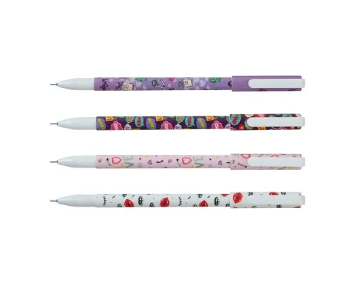 Ручка гелева ZiBi пиши-стирай для дівчаток Синій 0.5 мм Різнобарвний корпус (ZB.2212-99)
