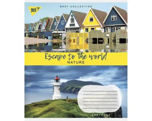 Зошит Yes А5 Escape to the world 36 аркушів, клітинка (766680)