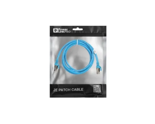 Патч-корд 1.50м S/FTP Cat 6 CU PVC 26AWG 7/0.16 blue 2E (2E-PC6SFTPCOP-150BL)