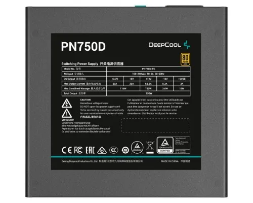 Блок живлення Deepcool 750W PN750D (R-PN750D-FC0B-EU)