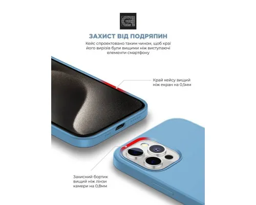 Чохол до мобільного телефона Armorstandart ICON2 MagSafe Apple iPhone 15 Pro Light Blue (ARM77008)