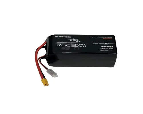 Аккумулятор для дрона RacePow Lipo 6s 10000mAh 60C XT60 (10000mAh-6s-60C)