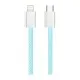 Дата кабель USB-C to Lightning 1.0m 27W blue ColorWay (CW-CBPDCL061-BL)