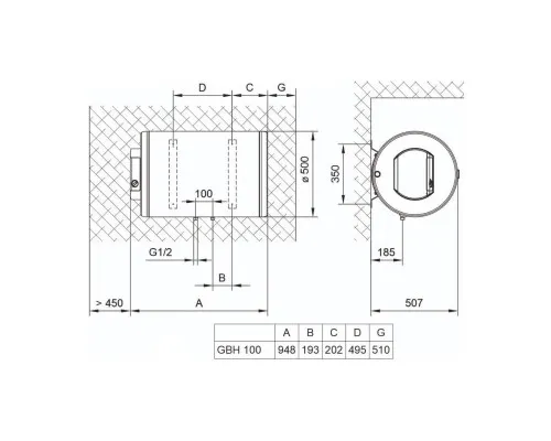 Бойлер TIKI GBH 100 ComfortH100V9 (700180)