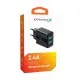 Зарядний пристрій Grand-X 5V 2,4A USB Black (CH-15B)