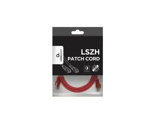 Патч-корд 0.5м S/FTP Cat 6A CU LSZH red Cablexpert (PP6A-LSZHCU-R-0.5M)