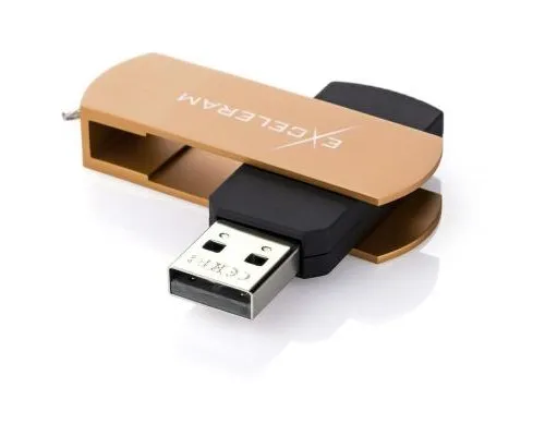 USB флеш накопичувач eXceleram 32GB P2 Series Brown/Black USB 2.0 (EXP2U2BRB32)