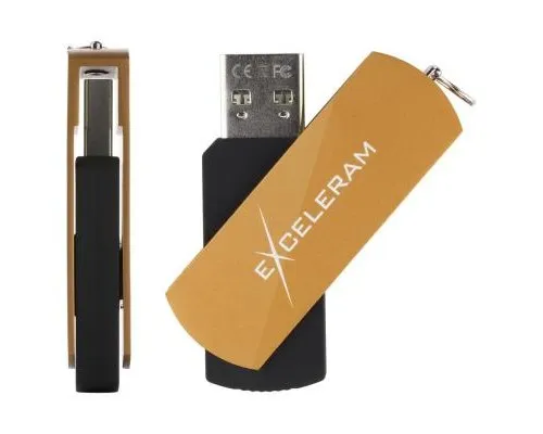 USB флеш накопичувач eXceleram 32GB P2 Series Brown/Black USB 2.0 (EXP2U2BRB32)