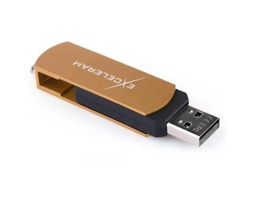 USB флеш накопичувач eXceleram 32GB P2 Series Brown/Black USB 2.0 (EXP2U2BRB32)