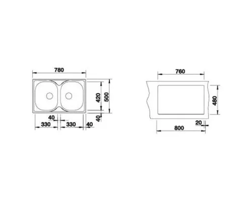 Мийка кухонна Blanco 513459 TIPO 8 COMPACT