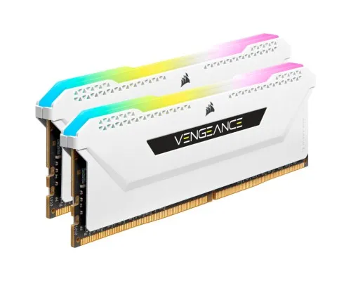 Модуль памяти для компьютера DDR4 16GB (2x8GGB) 3600 MHz Vengeance RGB Pro SL White Corsair (CMH16GX4M2D3600C18W)