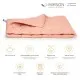 Ковдра MirSon Вовняна всесезонна №1737 Eco Light Coral 110x140 см (2200003709513)