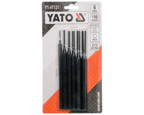 Пробійник Yato набір YT-47121 6 шт. (YT-47121)