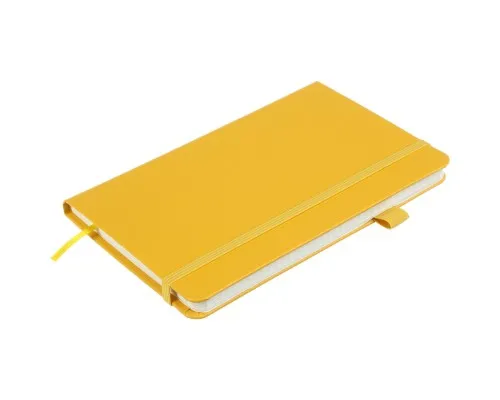 Книга записная Buromax Etalon 125x195 мм 96 листов в точку обложка из искусственной кожи Желтая (BM.291360-08)