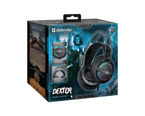 Навушники Defender Dexter RGB Black (64595)