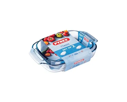 Форма для випікання Pyrex Classic прямокутна набір 2 шт 2.6 л 1.9 л (912S967/7045)