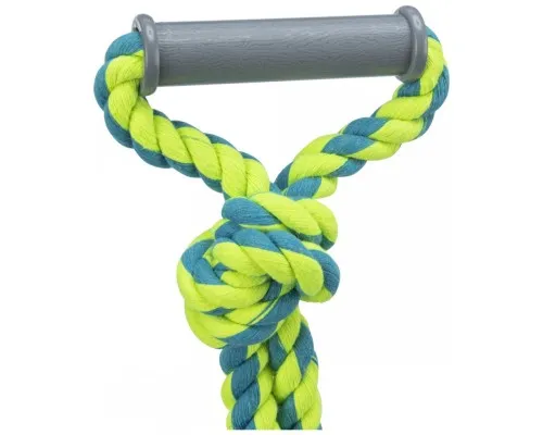 Іграшка для собак Trixie Канат плетений з ручкою та м'ячем 50 см d:6 см (4011905032801)