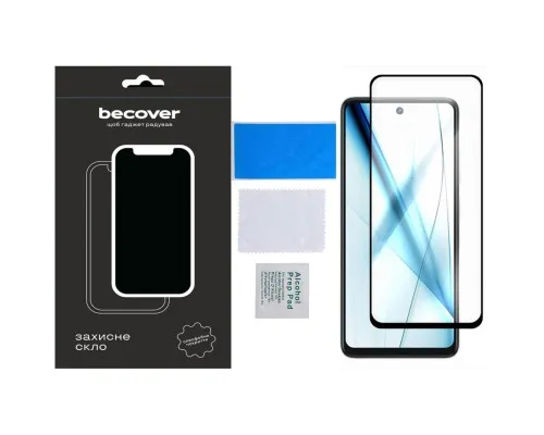 Стекло защитное BeCover Tecno Spark 20 Pro (KJ6) Black (710653)