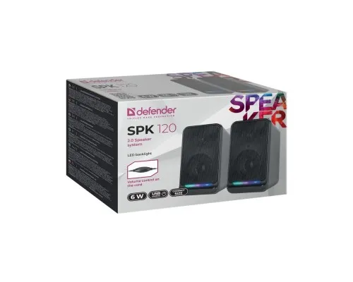 Акустическая система Defender SPK 120 6 Вт USB LED (65119)