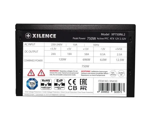 Блок питания Xilence 750W (XP750R6.2 BULK)